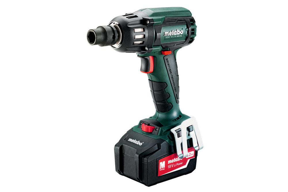 Гайковерт акум. ударен 400 Nm METABO SSW 18 LTX 400 BL 2x5.2Ah 602205650