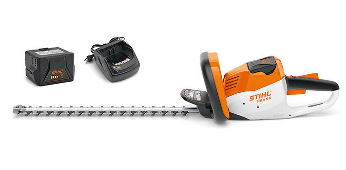 STIHL HSA 56 с батерия AK 10 и зарядно AL 101 За перфектно рязане 45210113510